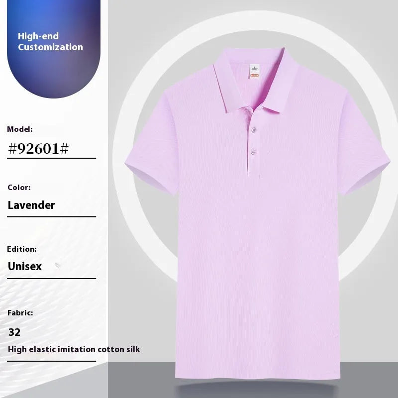 Men's large size cotton short sleeve work T-shirt in regular fit on a hanger.