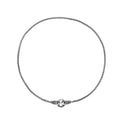 S925 sterling silver clavicle necklace with delicate chain and pendant, shown on a model.