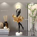 Small modern night lamp ornament in resin with USB cable