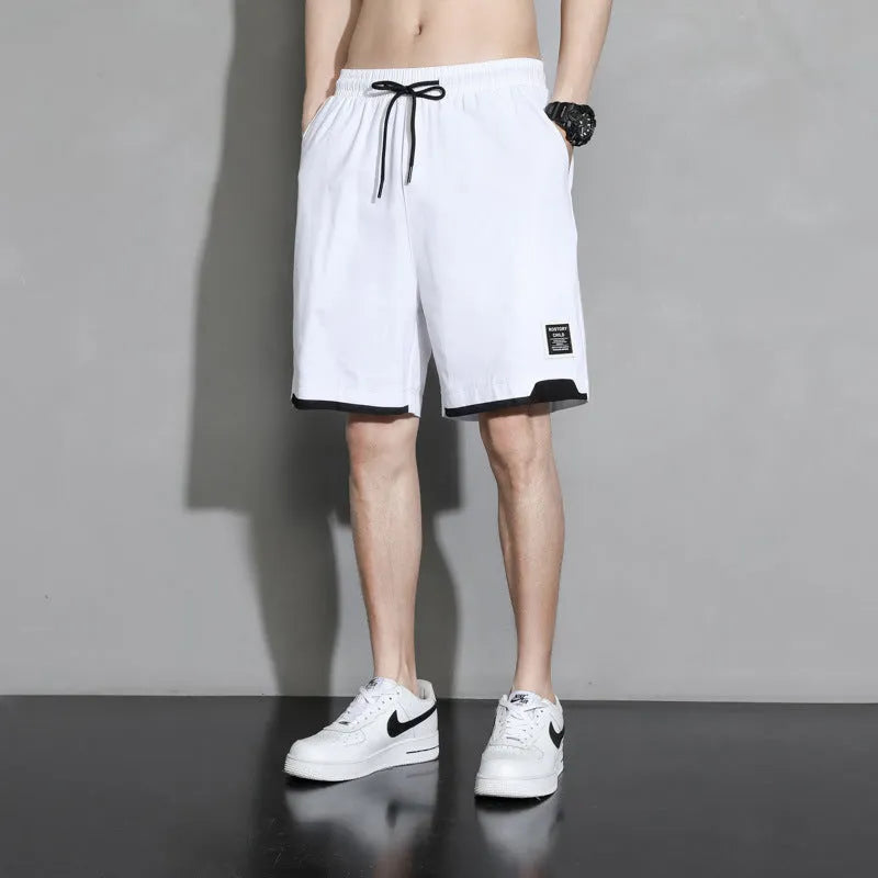 Cotton shorts for boys in black, khaki or white with mid-waist design and extended plus sizes up to 8XL