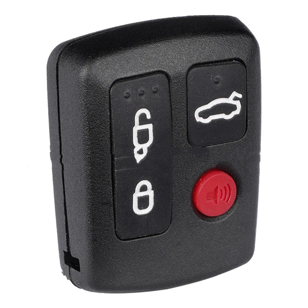 Black ABS plastic replacement shell case for a Ford car remote control key.