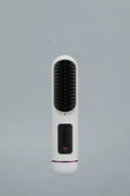 Portable charging negative ion hair comb in white, dark blue or grey colour with ABS plastic construction