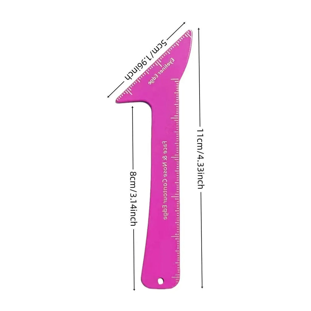 3-in-1 reusable eyeliner stencil tool for hooded eyes with winged liner and contour shapes