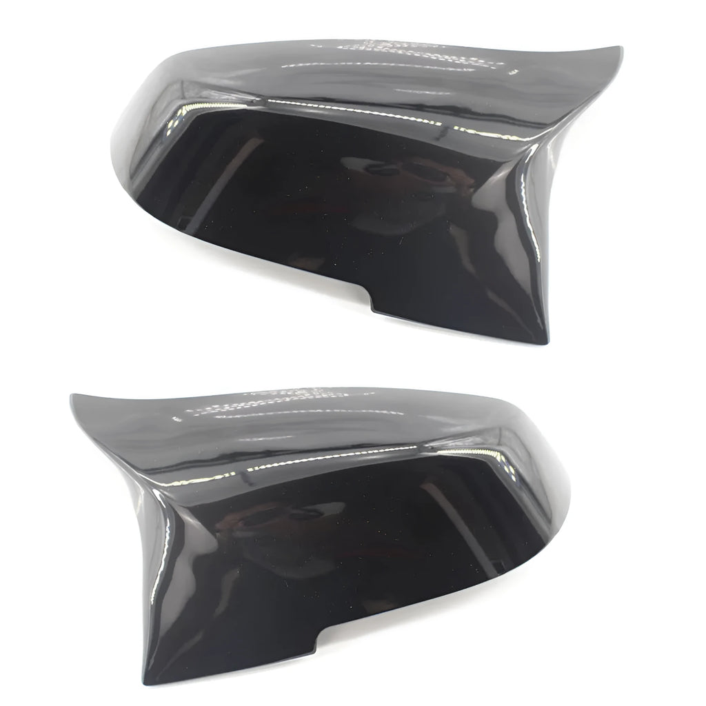 Paint bright black horn-shaped rear-view mirror shells for BMW 3 Series and 4 Series
