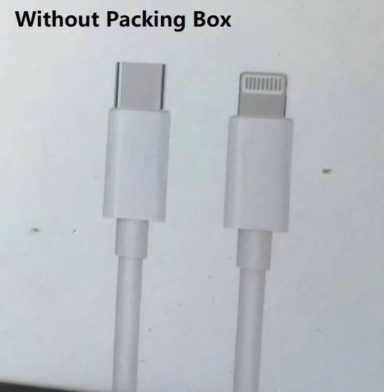 White 20W USB-C PD fast charger with UK plug and a coiled charging cable.