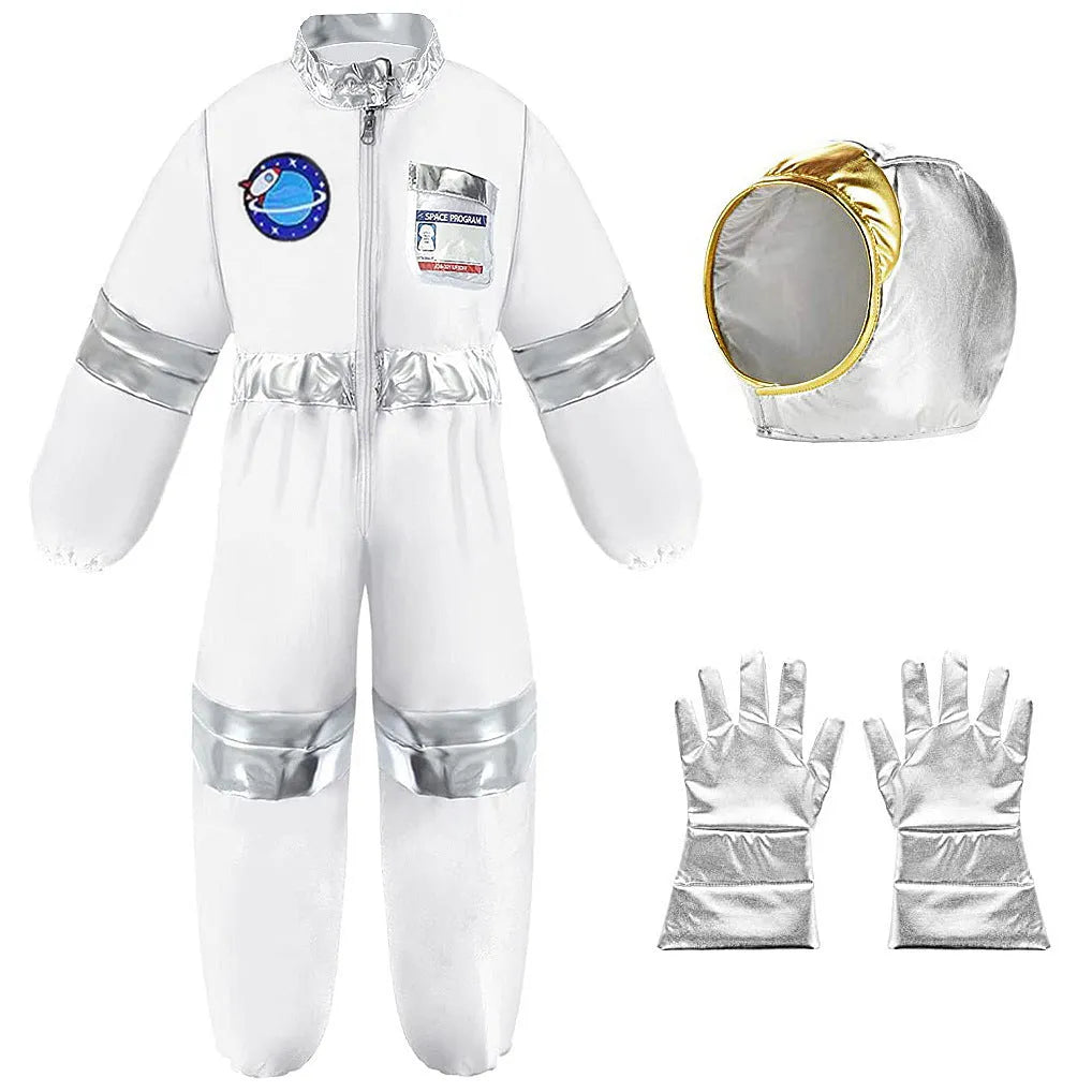 Children's Triangle space suit B four-piece set Halloween cosplay costume with unisex design, sizes XS to XL