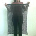 Black mesh drawstring storage bag for children's water ball toys in three size options.