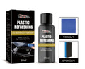 Nano plastic refresh coating kit showing repair agent bottle, applicator sponge, and cleaning towel