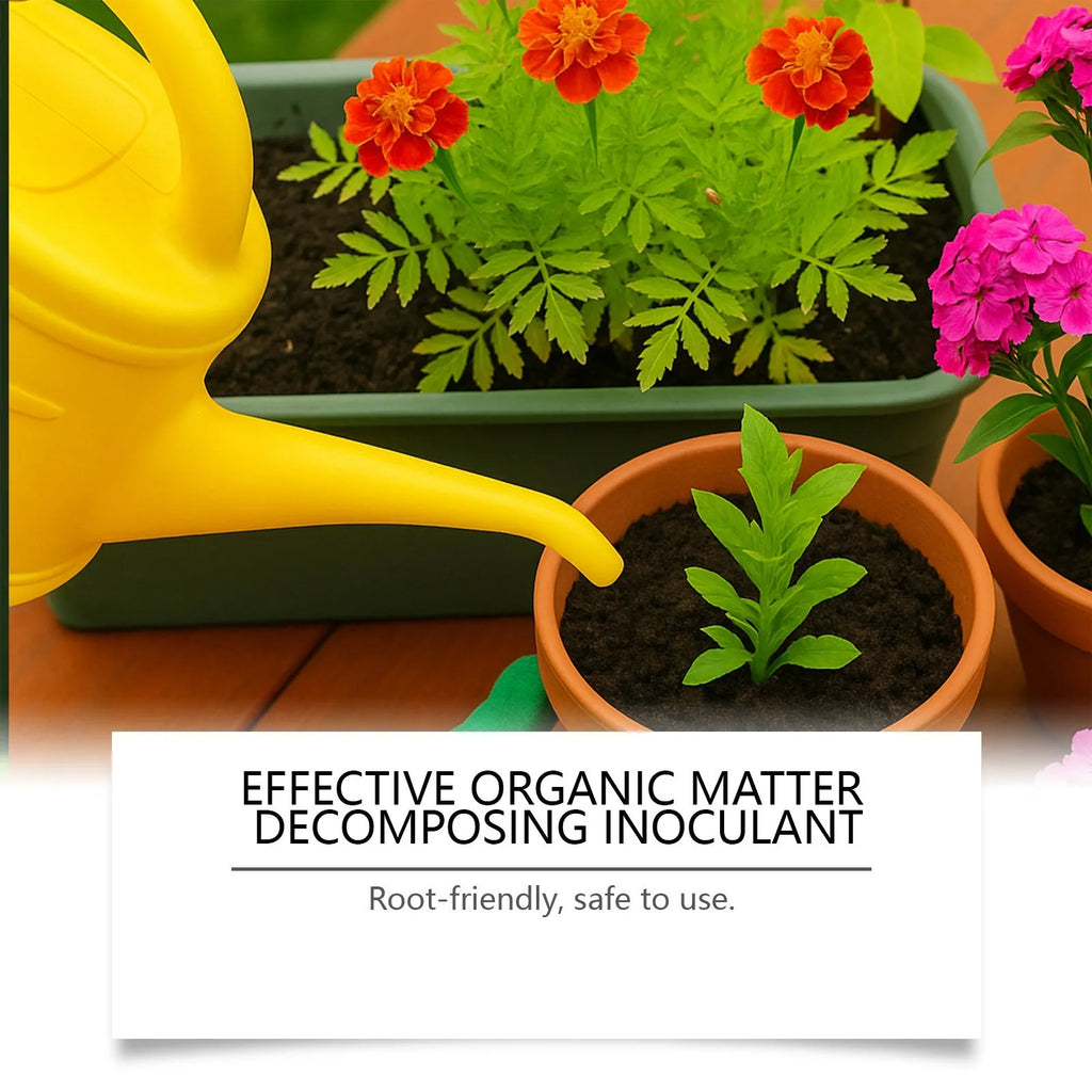 100g pack of plant growth powder with humus extract and mineral ingredients in a bag