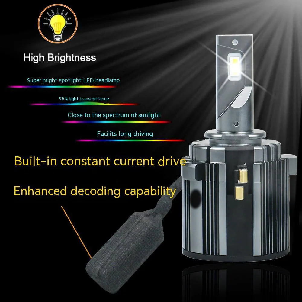 Volkswagen Golf 7 compatible LED low beam headlight bulb with aviation aluminium housing.
