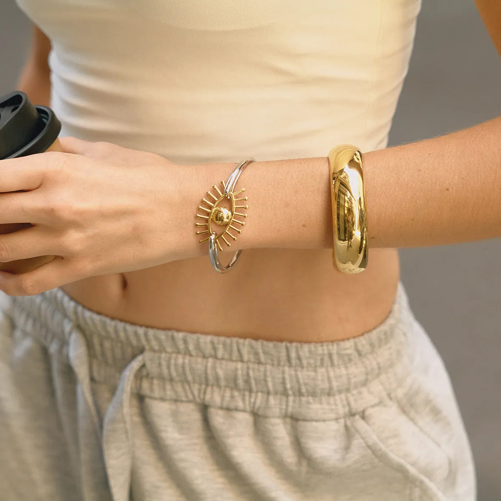 Women's stainless steel Devil's Eye bracelet non-fading European and American style colour matching