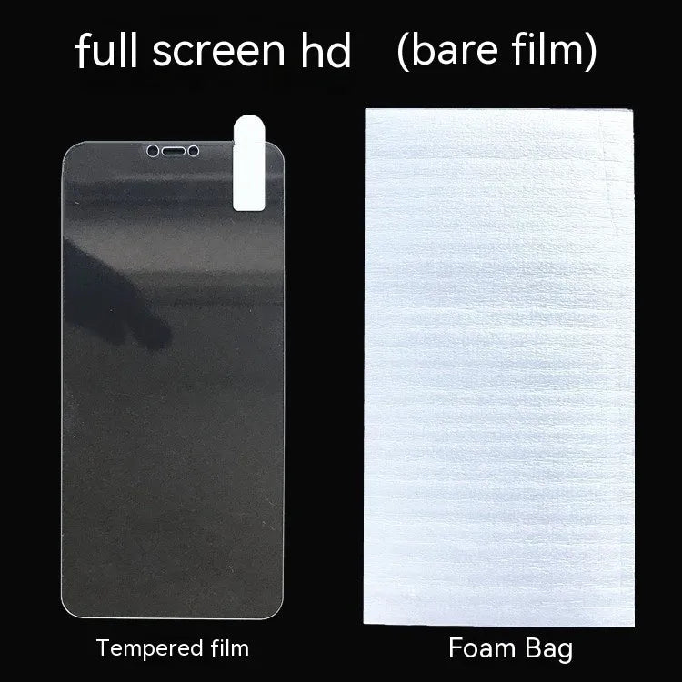 HD tempered glass screen protector for Samsung mobile phones on a display