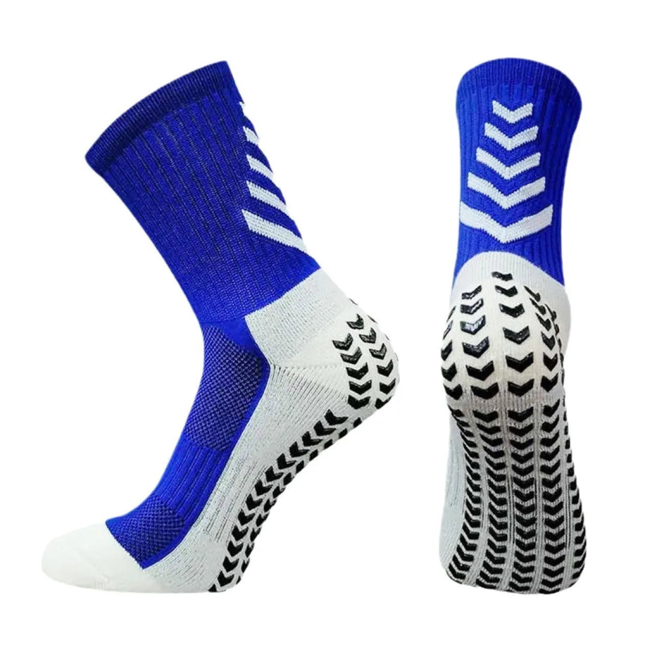 Men's athletic running socks with non-slip silicone grip in multiple colour options