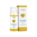 50g container of skin lightening cream with vitamin C and titanium dioxide for pigmentation concerns