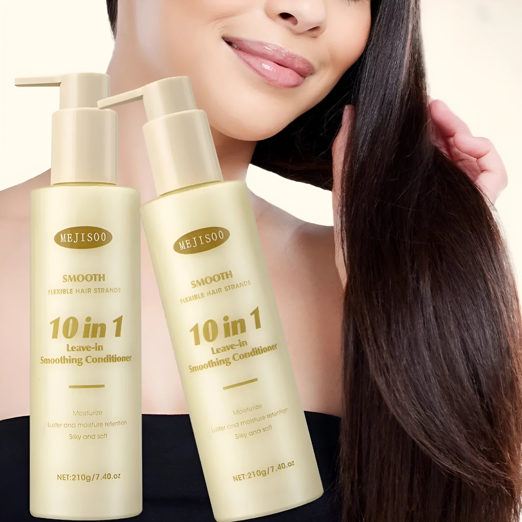 210g bottle of wash-free 10-in-1 hair conditioner for ladies with moisturising and anti-hair loss properties