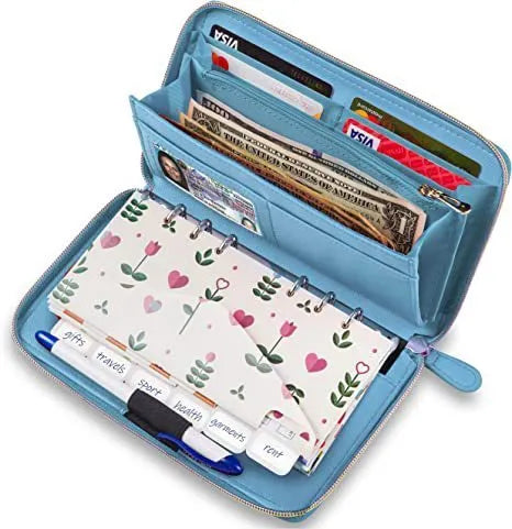 Anti-theft RFID blocking card holder in multiple colours with hidden security pocket