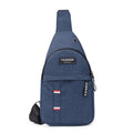 Outdoor mountaineering cycling shoulder messenger bag in Oxford cloth, dark blue, with single strap and letter motif