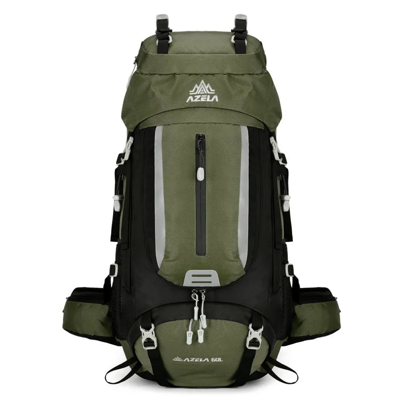 New outdoor mountaineering bag large capacity lightweight waterproof professional hiking camping backpack in blue