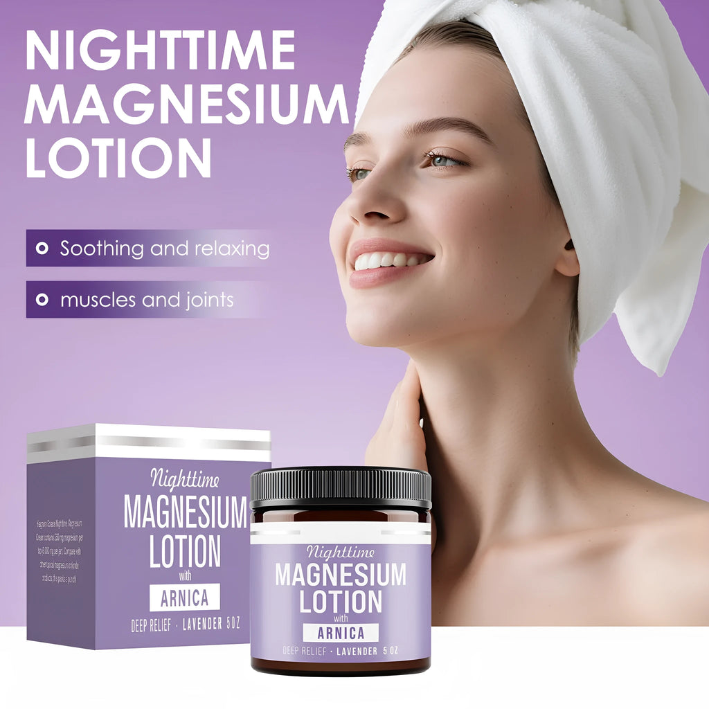 Magnesium body butter cream in 150ml jar with shea butter and grape seed oil