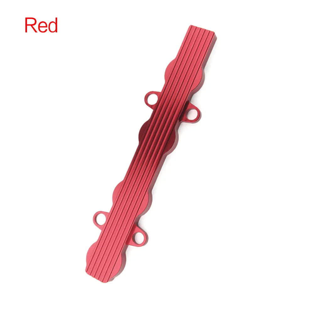 Aluminium alloy engine harness hood cover in blue red silver colours with hole options