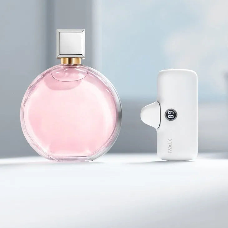 Mini lipstick portable power bank showing compact design and colour options