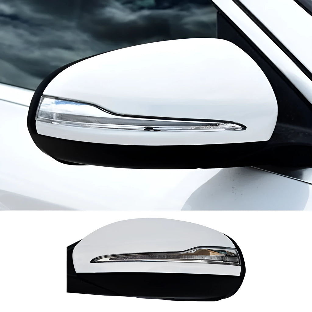 Mercedes C-Class W205 rearview mirror reflector replacement part in ABS plastic.