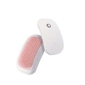 Pink electric pet massage brush with TPE comb teeth for cat and dog grooming
