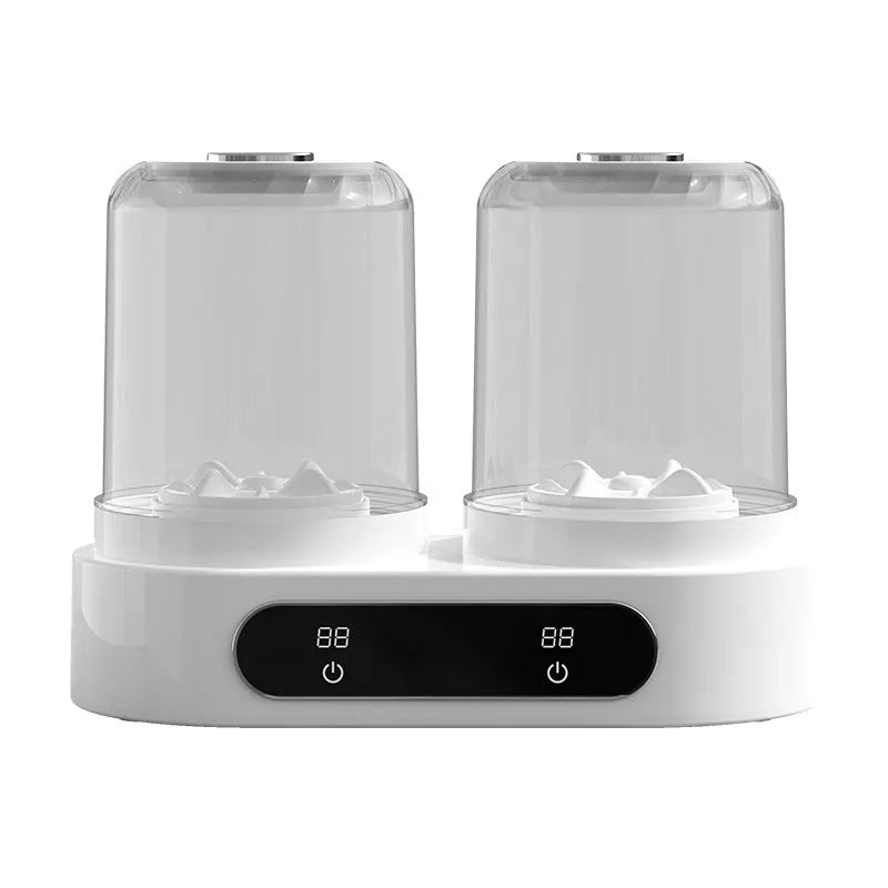 White double bucket USB mini washing machine for portable laundry of small garments