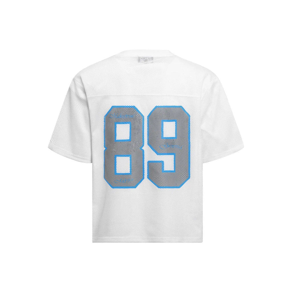 Men's loose fit casual T-shirt in chemical fibre blend fabric available in black or white