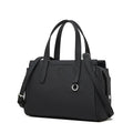 Genuine leather cowhide crossbody bag in horizontal square design with polyester cotton lining