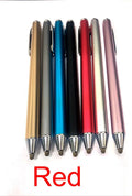 A metal-bodied stylus with a fine point, shown in multiple colour options.