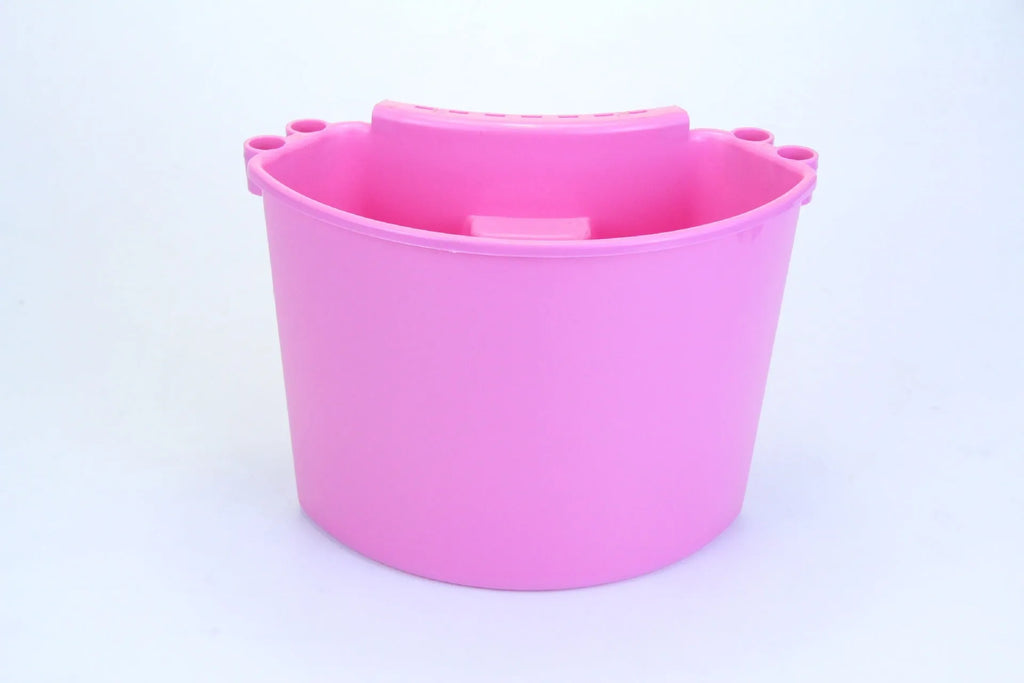 PP plastic car washing bucket in black, red, blue or pink colour for vehicle cleaning