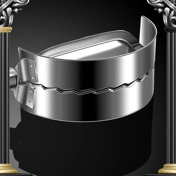 Silver stainless steel dumpling maker mould for creating sealed dumplings