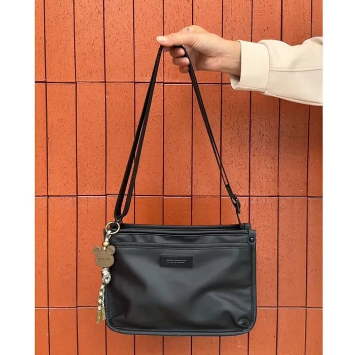 Oxford cloth retro crossbody bag with small square design and adjustable strap