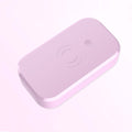 UV disinfection box with wireless charging for nail tools and mobile phones in ivory white colour