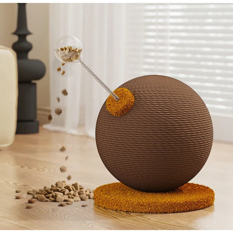 Hemp rope cat scratching board in large and small size options with tumbler design