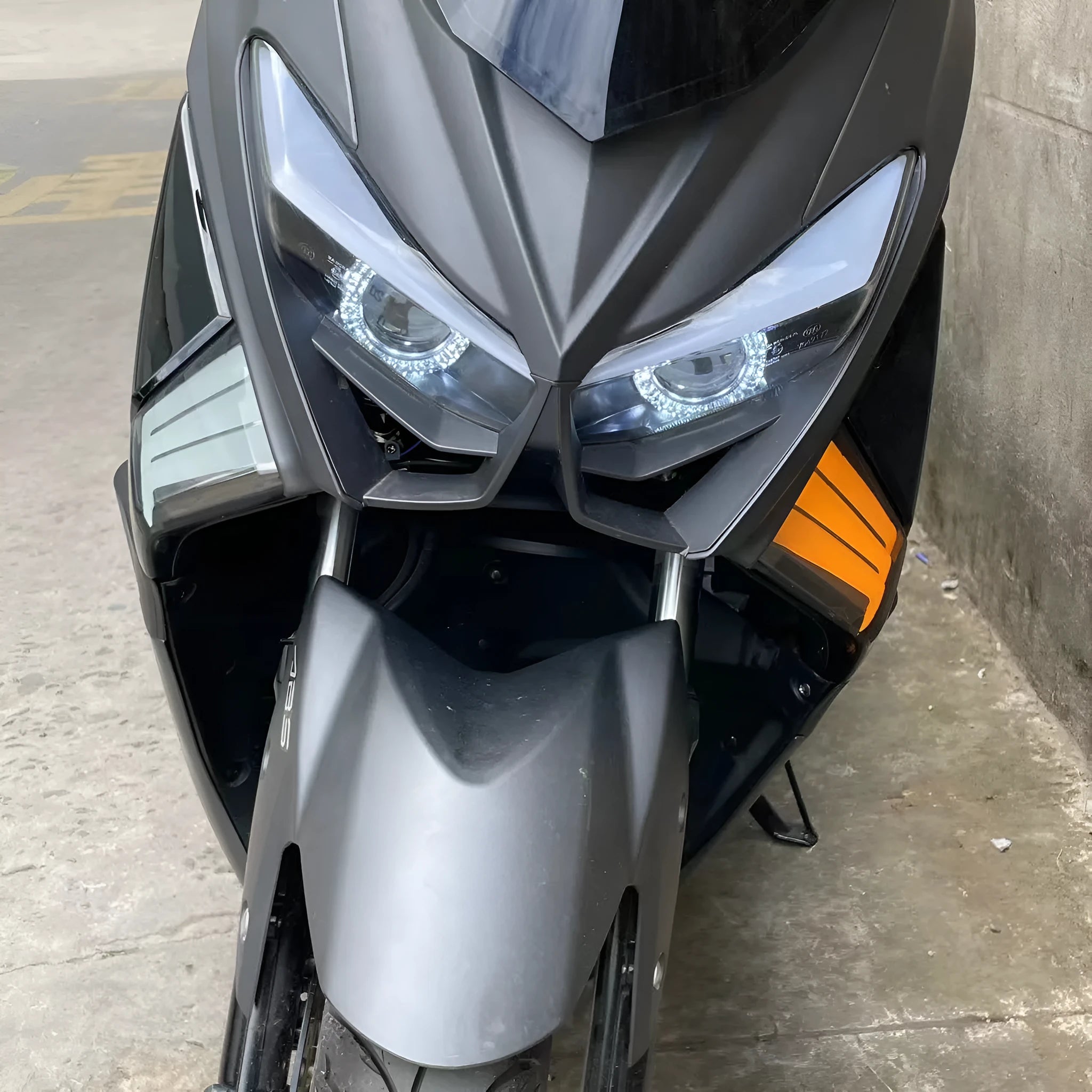 Two yellow LED cornering indicator bulbs for Tianying TS150 motorcycle replacement.