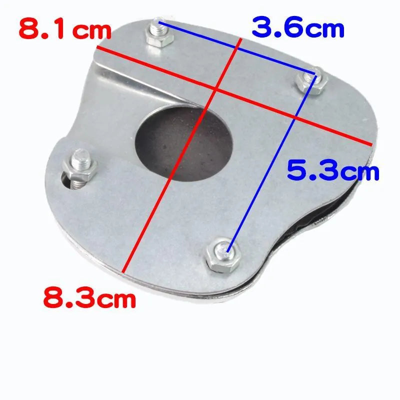 Motorcycle brake pedal skid plate metal replacement part for scooter maintenance