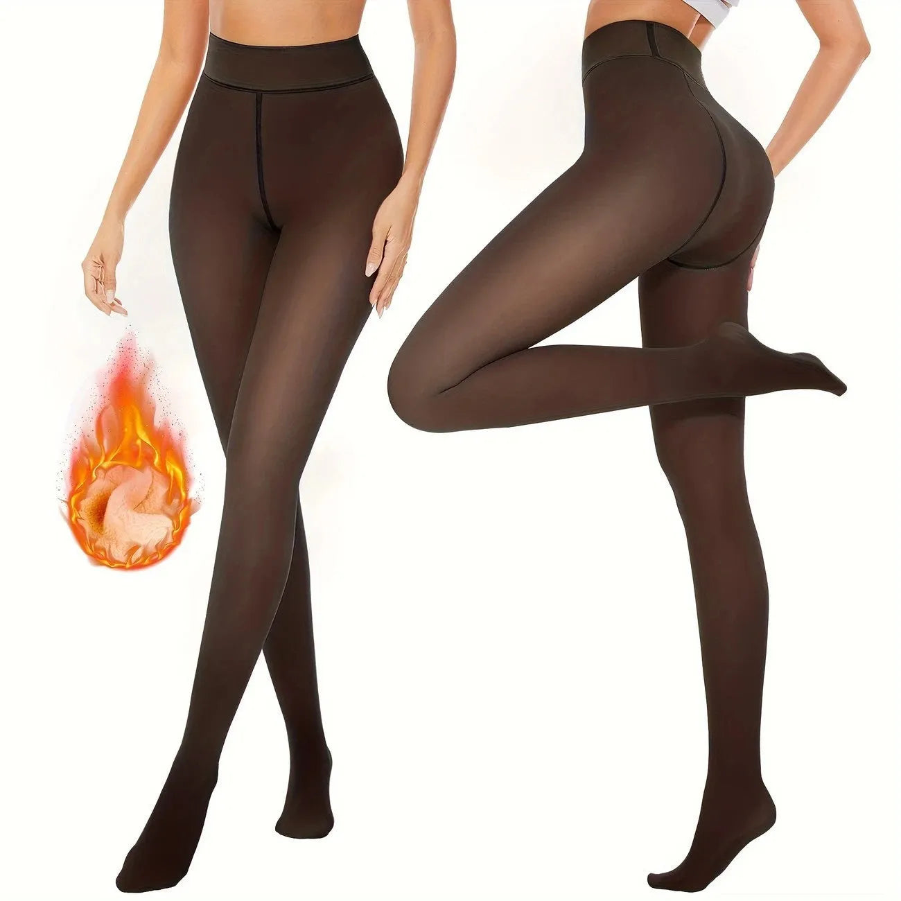 Anti-snagging keep warm leggings in black felt and silver silk styles with wool lining.