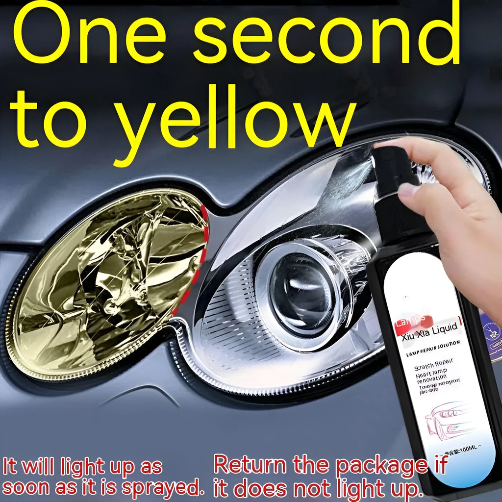 100 ml bottle of clear headlight restoration polishing liquid for car headlights