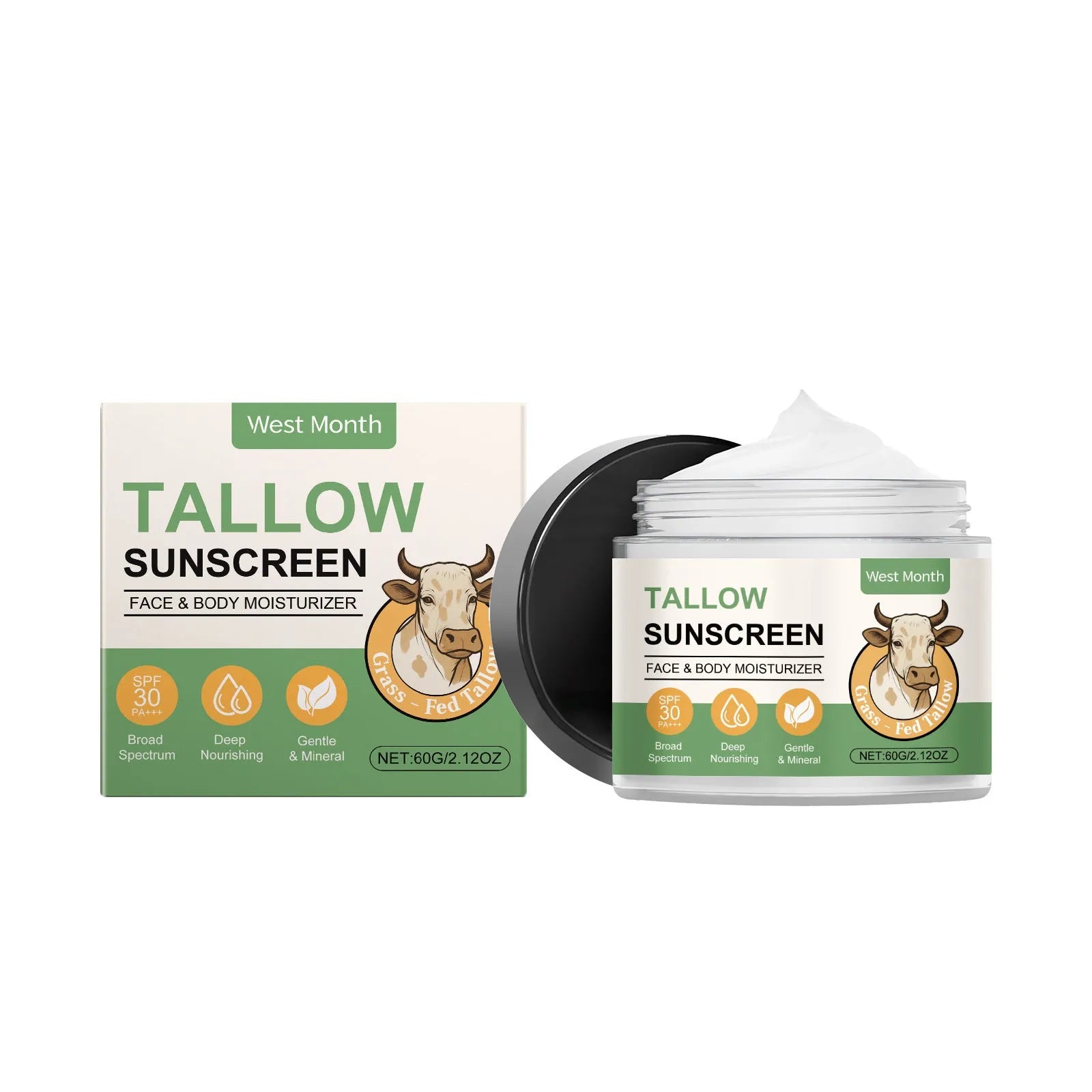 60g tube of not oily moisturising protective cream with sun protection