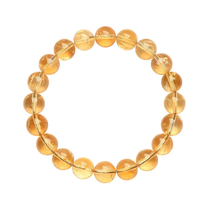 Natural yellow Asestelle citrine bracelet with geometric beads in multiple sizes