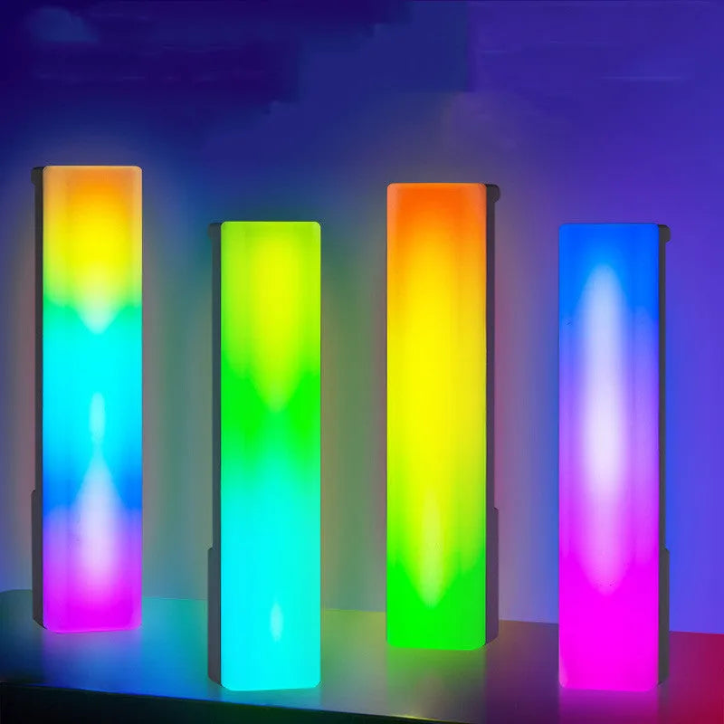 3D RGB voice-activated rhythm light for PC gaming in black or white shell