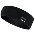 Bluetooth 5.4 sports headband in black, combining an eye mask and scarf with built-in speakers for hands-free audio.