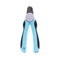 Blue heavy duty stainless steel dog nail clippers with safety guard for large breeds and thick nails