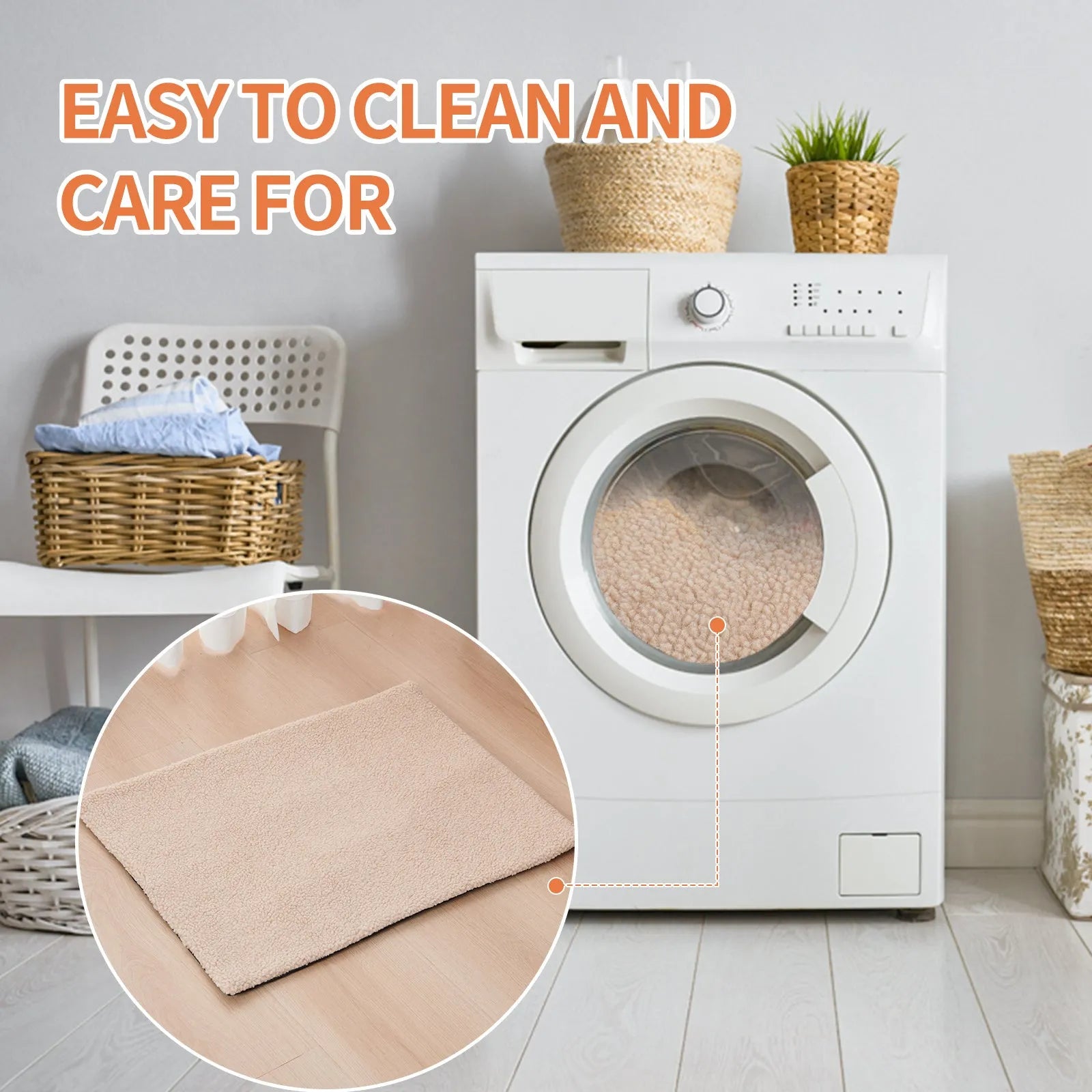 Self-heating plush pet pad for cats available in three colours and two sizes