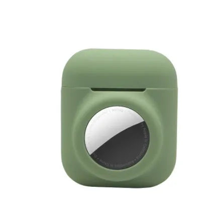 Silicone flip cover protective case for Apple AirTag in multiple colour options.