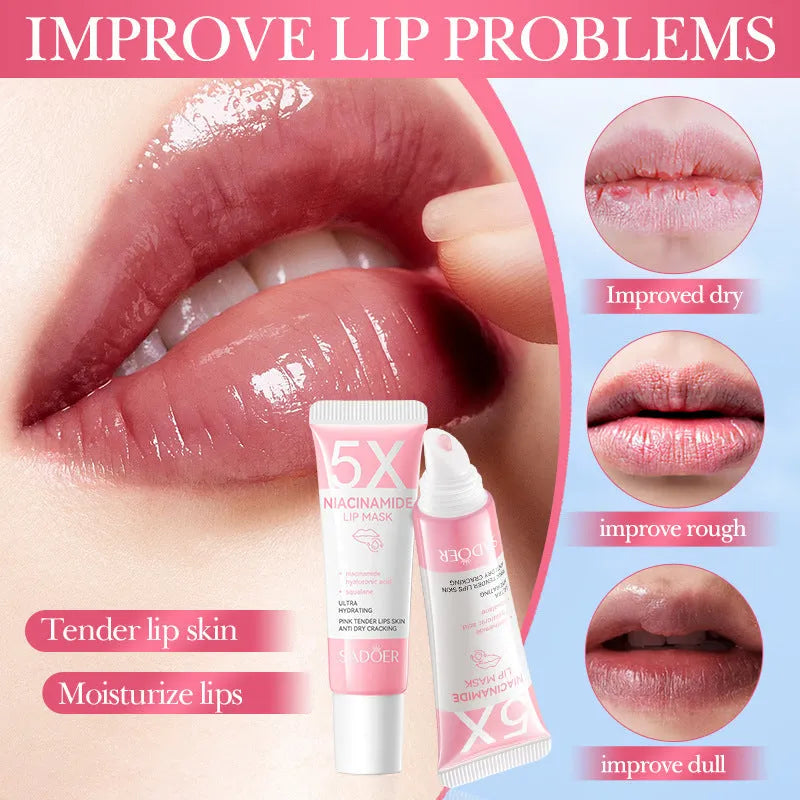 Nicotinamide ceramide vitamin C lip mask 10g net content anti-chapping lip care product