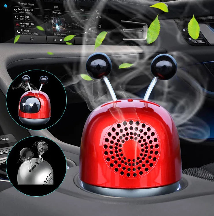 Robot-shaped car vent aromatherapy decoration with 40ml gel capsule for air freshening