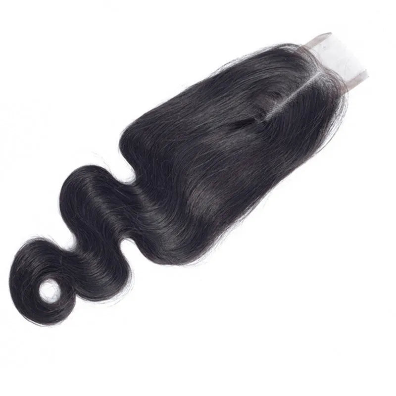 A natural colour straight human hair wig for women, shown in an exotic style.
